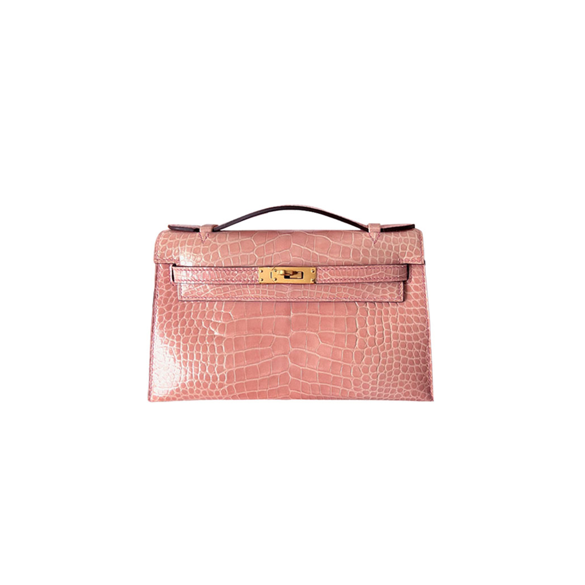 HERMÈS MASTER MINIKELLY POCHETTE CROCODILE (22*14*7cm) 